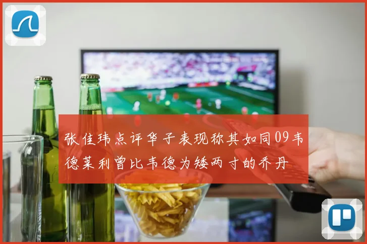 张佳玮点评华子表现称其如同09韦德莱利曾比韦德为矮两寸的乔丹